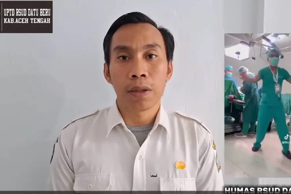 Riga Septian Bahri Nakes di Aceh joget saat operasi